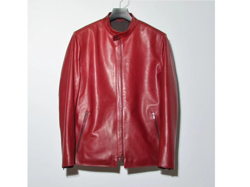 Bold Red Leather Jacket